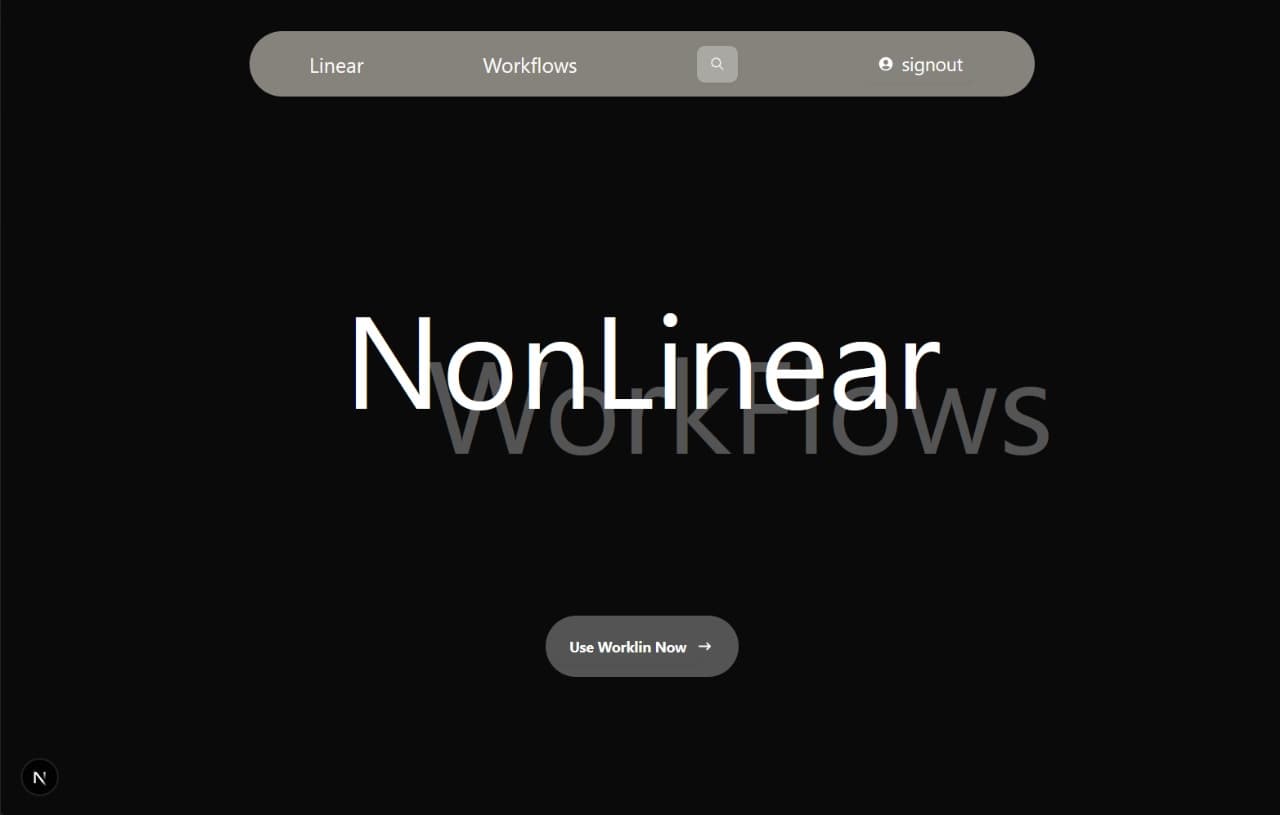NonLinear Workflows app
